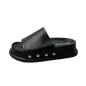 Birken Santinelli Feminino Preto Couro 