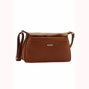 Bolsa Chenson Feminina Marrom Fechamento Zíper 