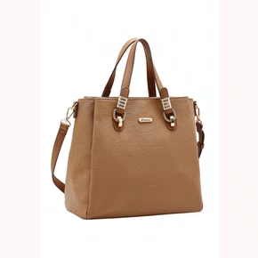 Bolsa Chenson Feminina Marrom Ferragens Douradas 