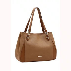 Bolsa Chenson Feminina Marrom Ferragens Douradas 