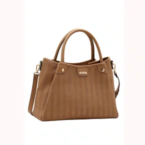 Bolsa Chenson Feminina Marrom Ferragens Douradas 