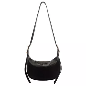 Bolsa Wj Feminina Preta Fecho Zíper 