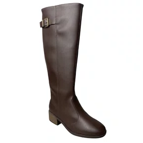 Bota Beira Rio Feminina Café Cano Alto