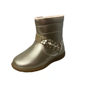 Bota Kidy Infantil Ouro Flores 