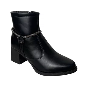 Bota Mississipi Feminino Preto Cano Baixo