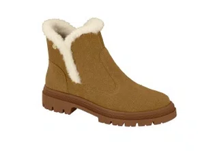 Bota Moleca Feminina Caramelo Peluciada 