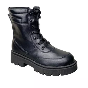 Bota Mooncity Feminina Preto Cadarço