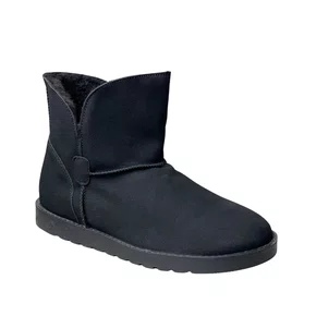 Bota Mooncity Feminina Preto Peluciada 
