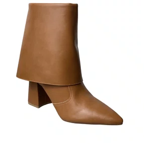 Bota Offline Feminina Caramel Salto Bloco