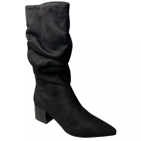 Bota Offline Feminina Preto Bico Fino 
