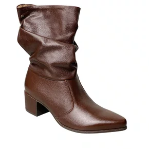Bota Pegada Feminina Frontier Pinhão Couro 