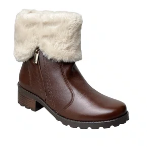 Bota Pegada Feminina Frontier Pinhão Couro 