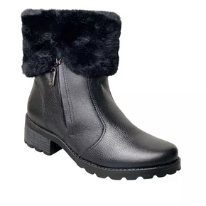 Bota Pegada Feminina Preto Couro 