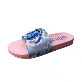 Chinelo Grendene Infantil Feminino Rosa Stitch 