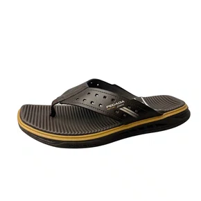 Chinelo Pegada Masculino Brown Couro 