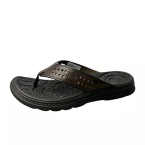 Chinelo Pegada Masculino Cravo Couro 