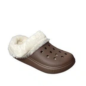 Crocs Moleca Feminina Chocolate Peluciada 
