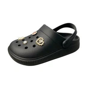 Crocs Molekinha Feminina Infantil Preta Acompanha Acessórios 