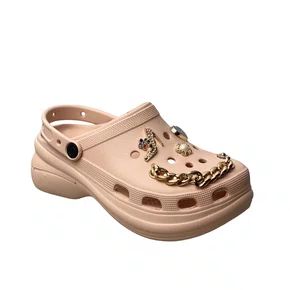 Crocs Nuvem Feminino Blush Acompanha Acessórios 