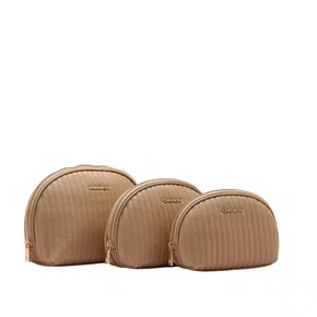 Kit Necessaire Chenson Feminino Bege Fecho Zíper