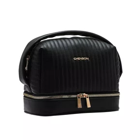 Necessaire Chenson Feminina Preto Fecho Zíper 
