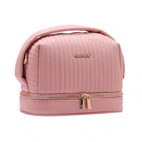 Necessaire Chenson Feminina Rosa Fecho Zíper 