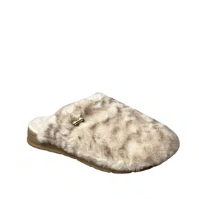 Pantufa Pegada Feminina Areia Café Peluciada 