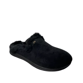 Pantufa Pegada Feminina Preto Peluciado