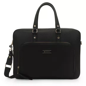 Pasta Executiva Wj Unissex Preta Alça Transversal Removível