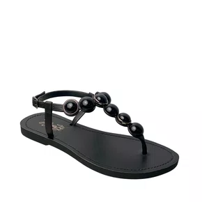 Rasteirinha Helena Be Feminina Preto Fecho Fivela 