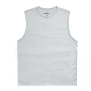 Regata Básica Masculina Simples Cinza Mescla