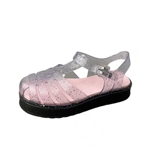 Sanadália Kidy Infantil Feminina Transparente Preto Glitter 