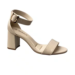 Sandália Bebecê Feminina Aveia Fivela Dourada 