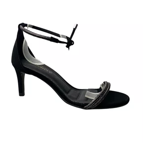Sandália Bebecê Feminina Preto Salto Fino 
