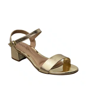 Sandália Beira Rio Feminina Dourado Fecho Fivela 