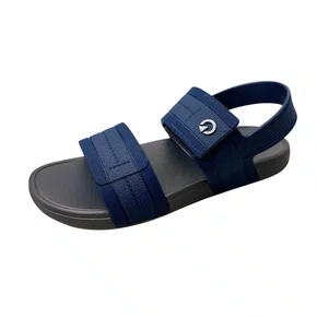 Sandália Cartago Infantil Masculino Cinza Calce Fácil