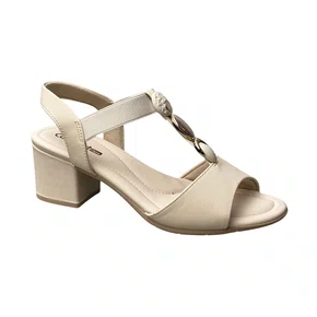 Sandália Comfortflex Feminina Coconut Salto Bloco 