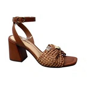 Sandália Dakota Feminina Mascavo Salto Bloco 