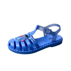 Sandália Grendene Infantil Unisex Azul Medio Stitch 