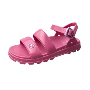 Sandália Grendene Infantil Feminina Rosa Barbie Acompanha Brinde 
