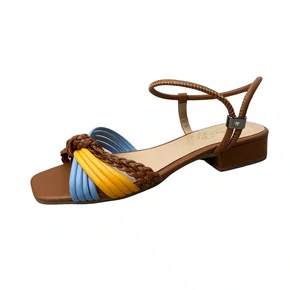 Sandália Helena Be Feminina Caramelo Multi Color 