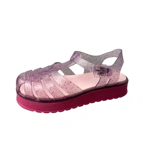 Sandália Kidy Infantil Feminina Pink Glitter 