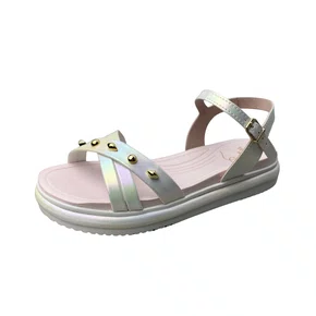 Sandália Mini Sua Cia Infantil Feminina Branca Fecho Fivela