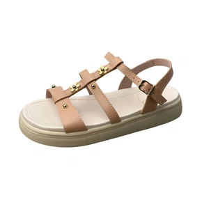 Sandália Mini Sua Cia Infantil Feminina Nude Fecho Fivela 