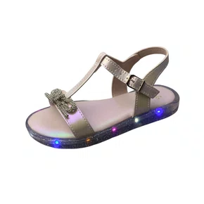 Sandália Mini Sua Cia Infantil Feminina Rosa Ballet Luzes Led