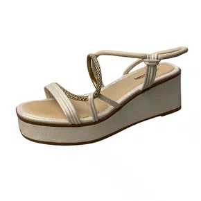 Sandália Mississipi Feminina Cotton Tira Cravejada 