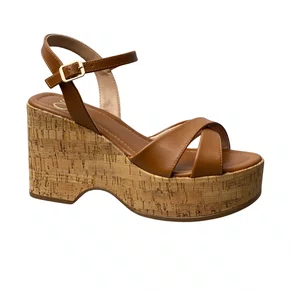 Sandália Offline Feminina Casca Fecho Fivela 