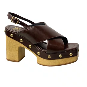 Sandália Offline Feminina Rocha Salto Bloco 