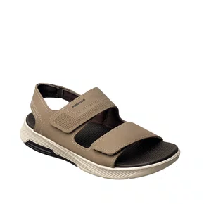Sandália Pegada Masculino Areia Couro
