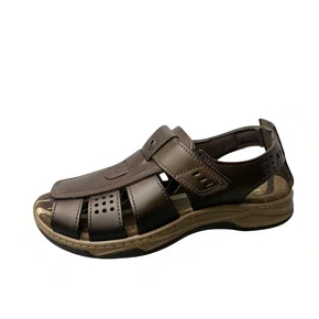 Sandália Pegada Masculino Cravo Couro 